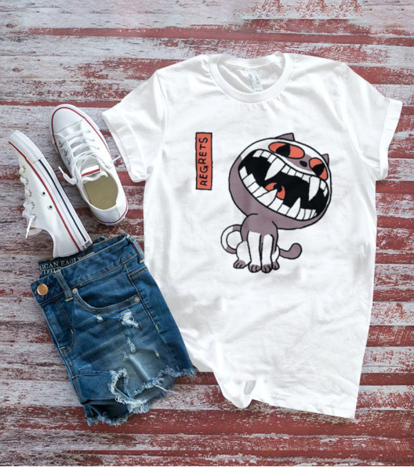 Fangamer OFF Cat Regrets Fierce Face T-Shirt