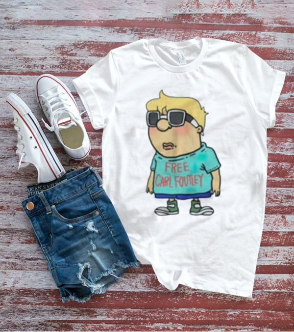 Free Carl Foutley Character With Sunglasses And Green Sneakers T-Shirt