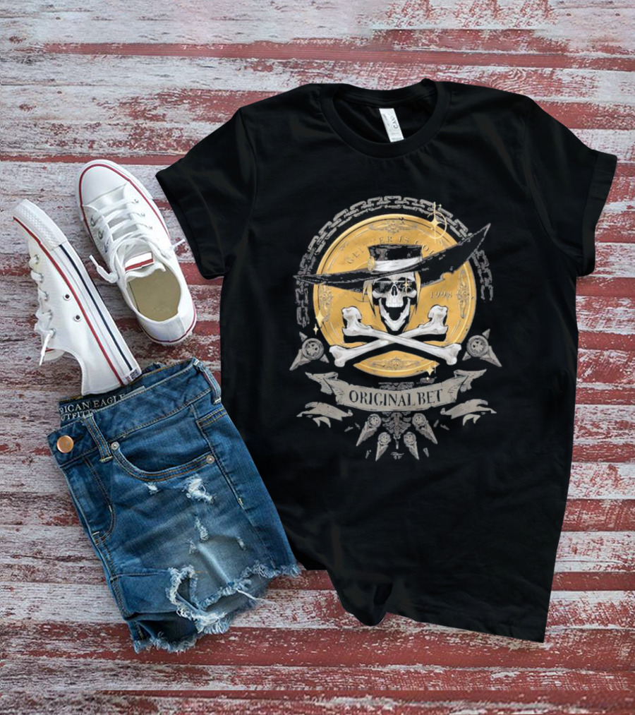 Guilty Gear Johnny Original Bet Skull And Crossbones T-Shirt