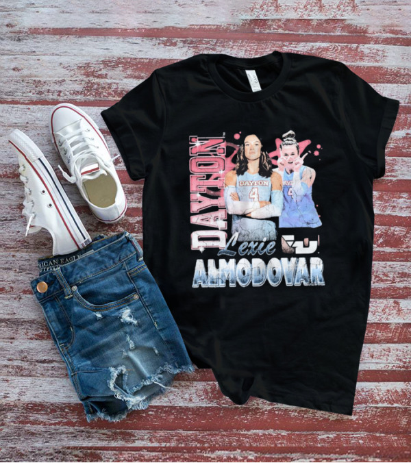 Lexie Almodovar Dayton Flyers Retro 90s T-Shirt
