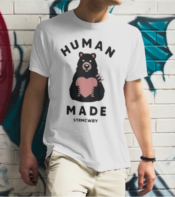 Human Made Strmcwby Bear Heart T-Shirt