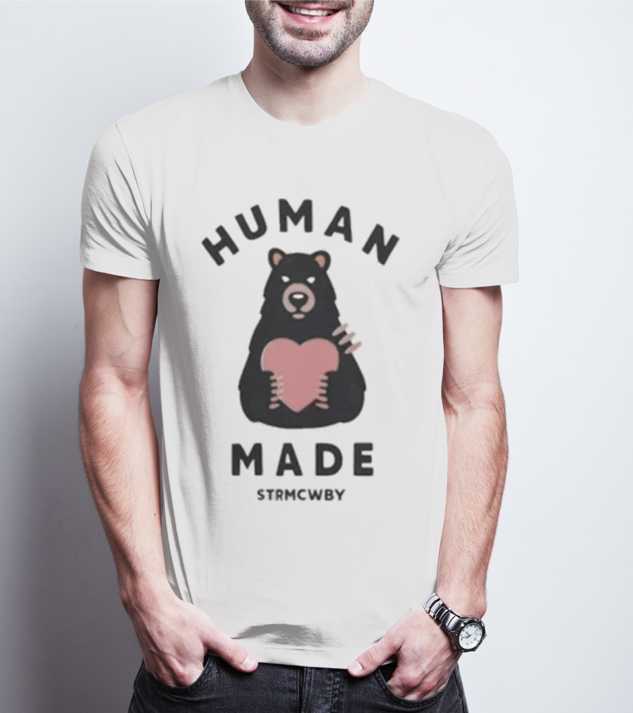 Human Made Strmcwby Bear Heart T-Shirt