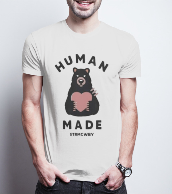 Human Made Strmcwby Bear Heart T-Shirt