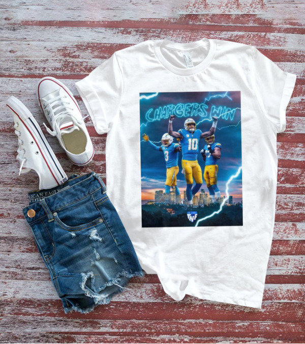 Chargers Win Los Angeles Chargers Electric TNF On Prime T-Shirt