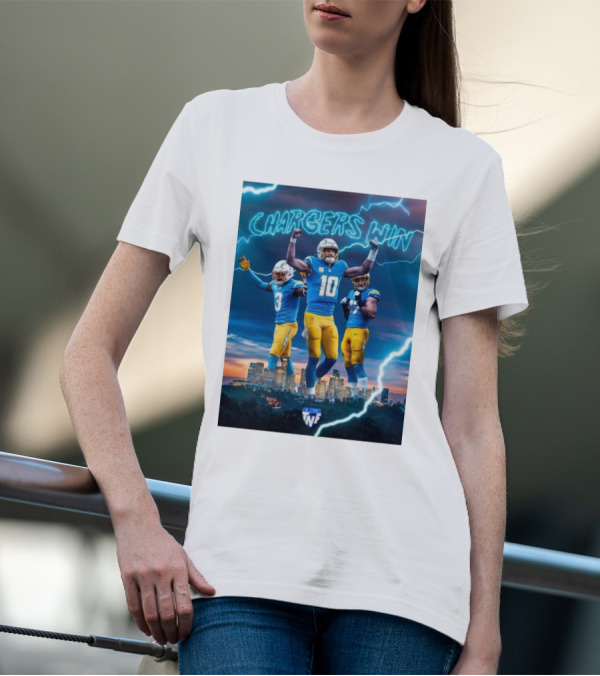 Chargers Win Los Angeles Chargers Electric TNF On Prime T-Shirt