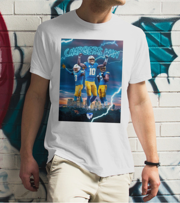 Chargers Win Los Angeles Chargers Electric TNF On Prime T-Shirt