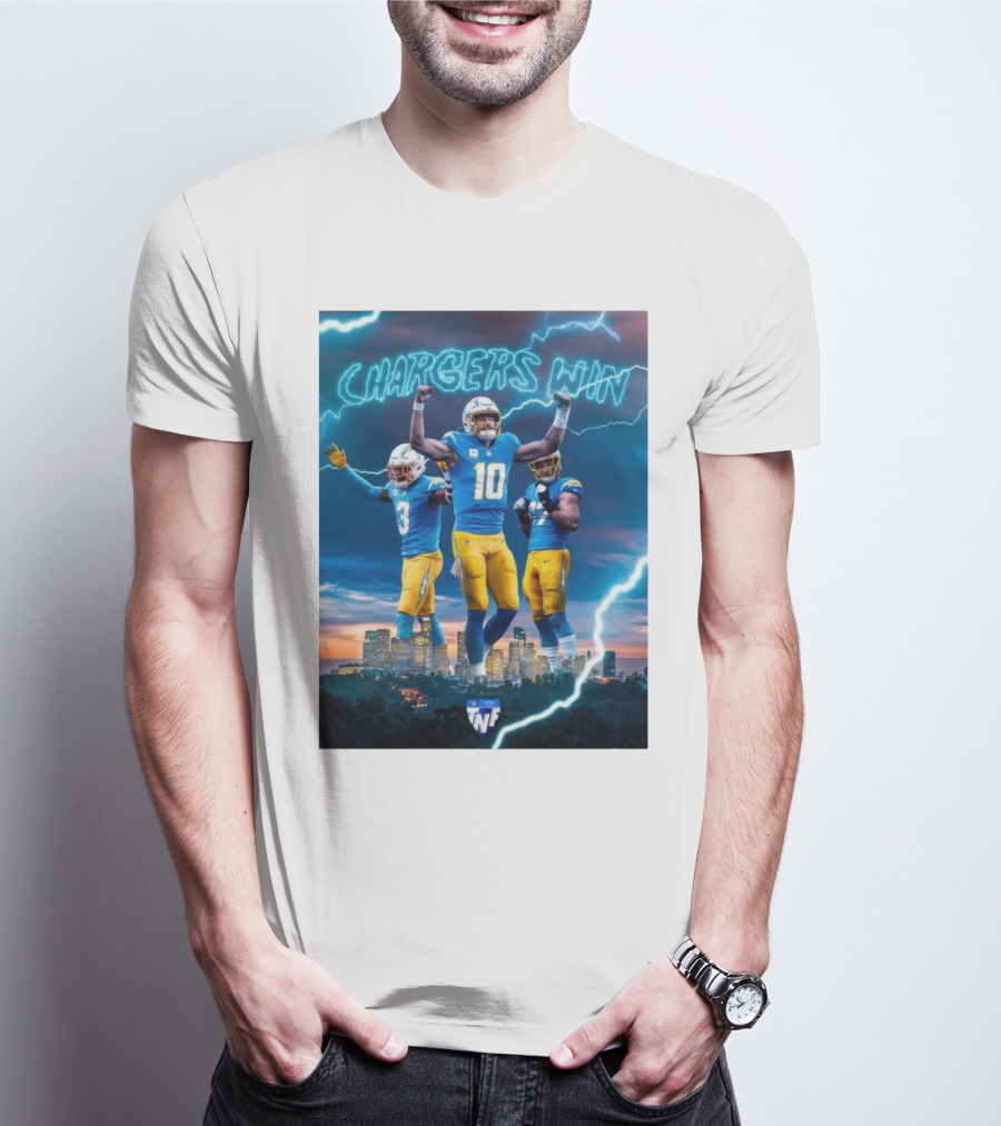 Chargers Win Los Angeles Chargers Electric TNF On Prime T-Shirt