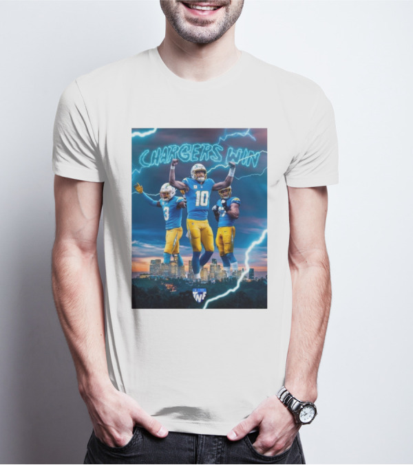 Chargers Win Los Angeles Chargers Electric TNF On Prime T-Shirt