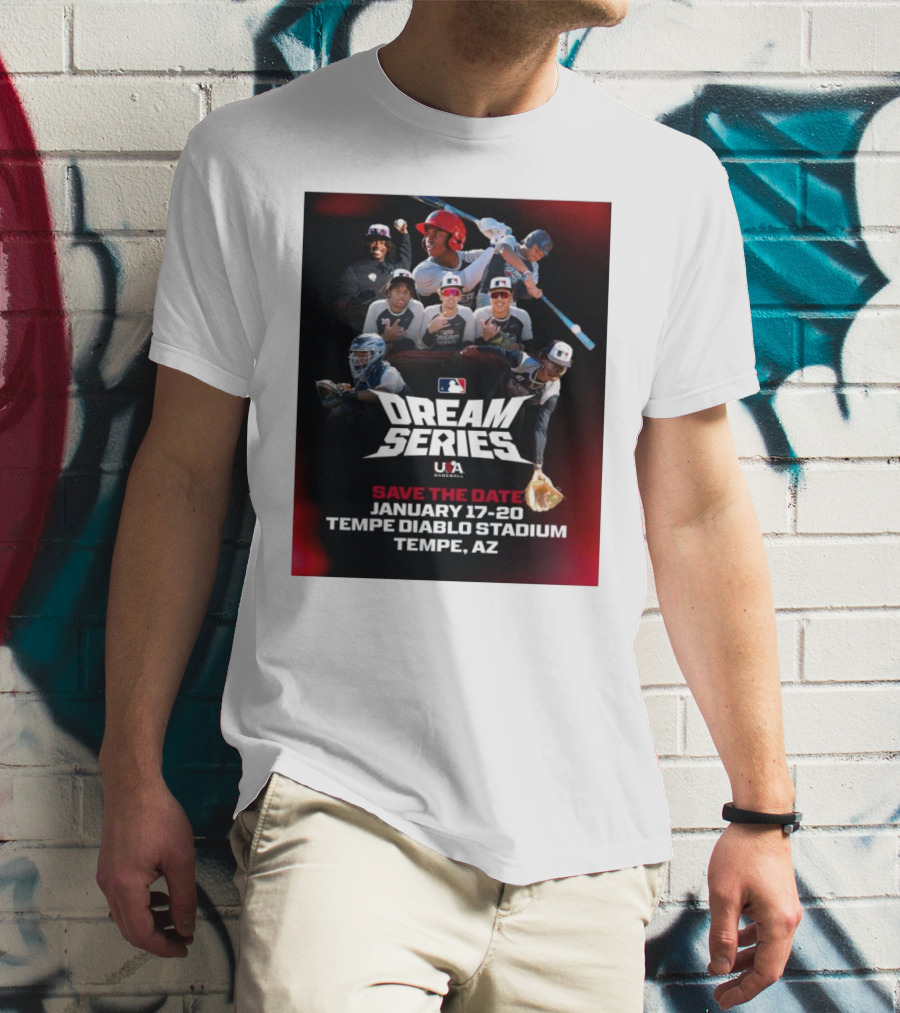 MLB USA Baseball Dream Series January 17-20 Tempe Diablo Stadium Tempe AZ T-Shirt
