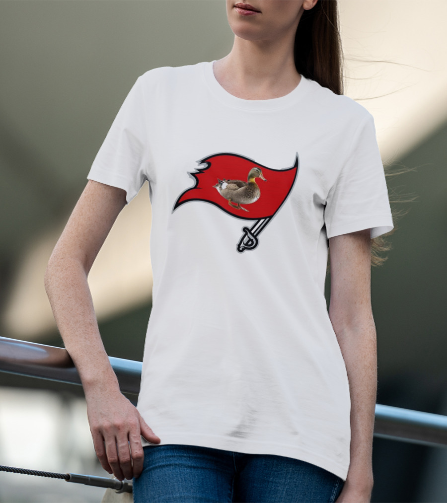 Tampa Bay Duckaneers New Buccaneers Parody Logo Flag T-Shirt