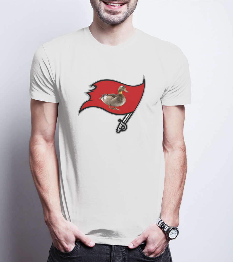 Tampa Bay Duckaneers New Buccaneers Parody Logo Flag T-Shirt