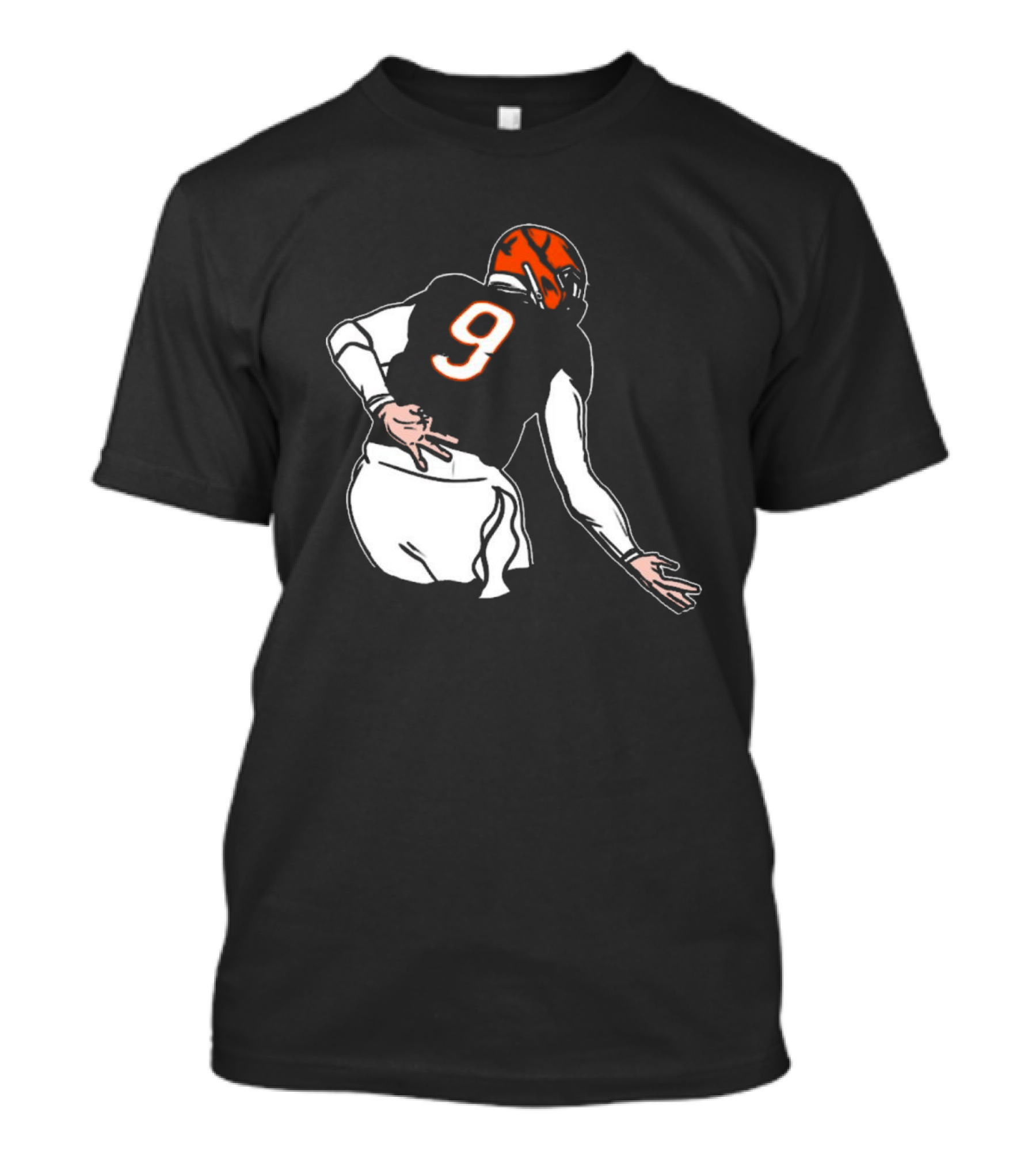 Oe Burrow Griddy Number 9 Cincinnati Bengals NFL Player T-Shirt