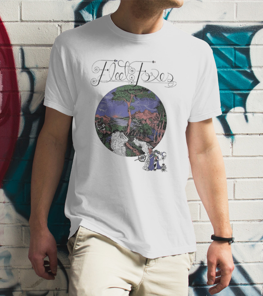 Fleet Foxes Sun Giant Album Cover Art Scenic Landscape T-Shirt