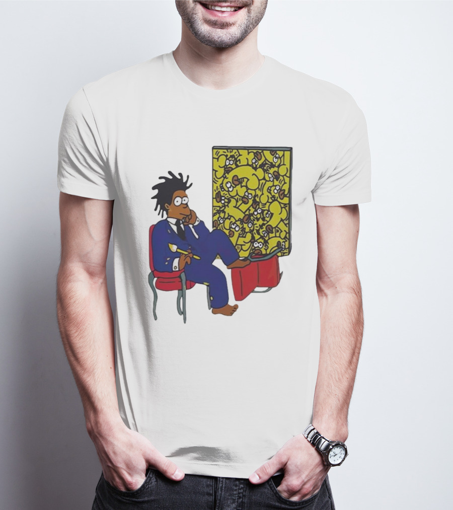 Jay Z Simpson Basquiat-Inspired Simpsons Mashup T-Shirt
