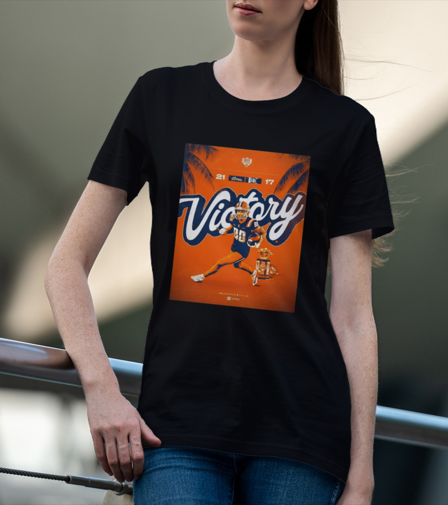 Victory Illinois 21-17 Over South Carolina Citrus Bowl Win T-Shirt