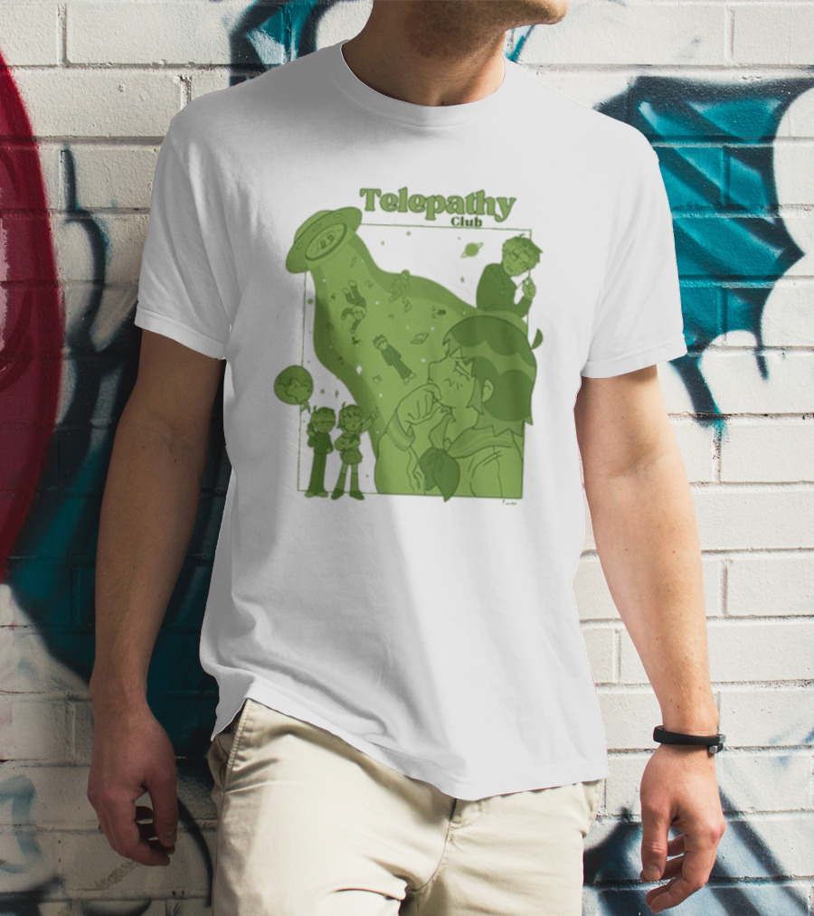 Mob Psycho 100 Telepathy Club UFO Encounter Scene T-Shirt