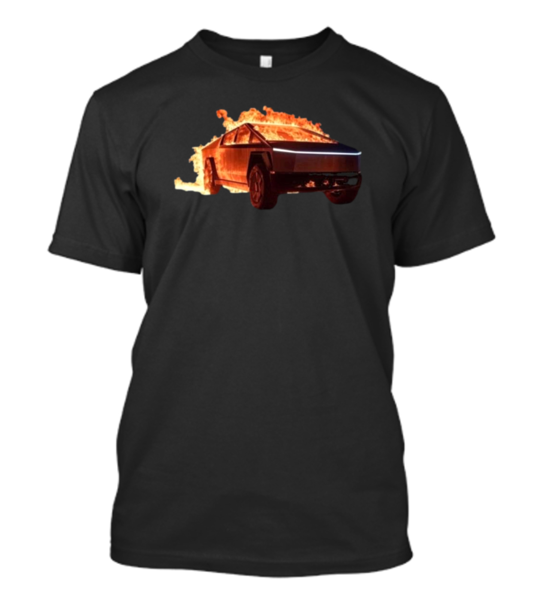 TexasTSLA Cybertruck Resilient To Explosions In Fiery Display T-Shirt