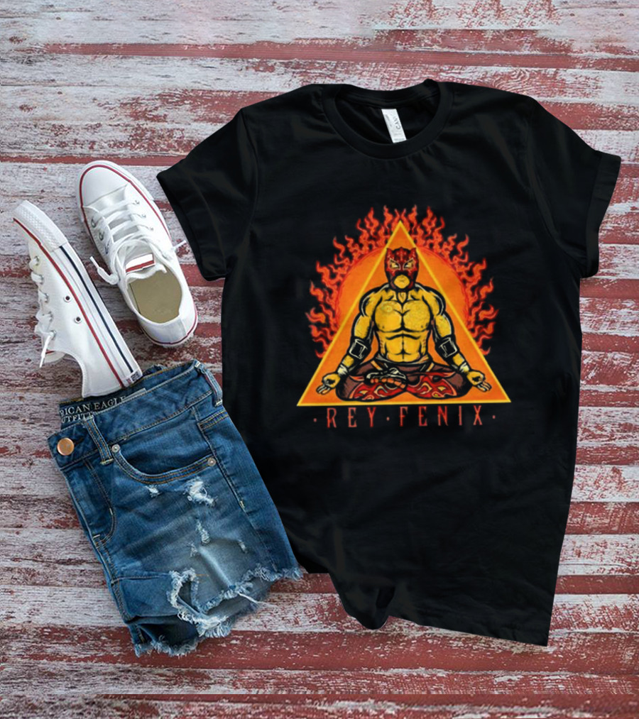 Rey Fenix Triangle Fire Meditation Mask T-Shirt