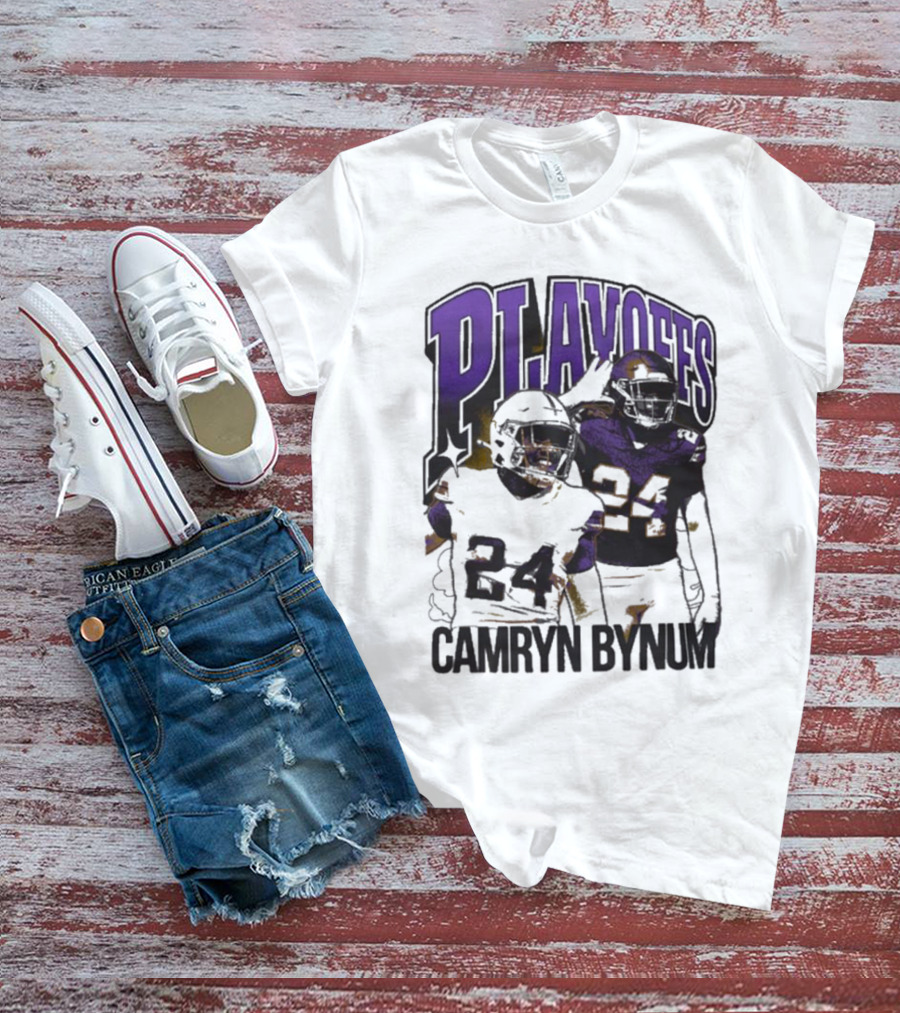 Camryn Bynum Playoffs Minnesota Vikings 24 NFL Vintage T-Shirt