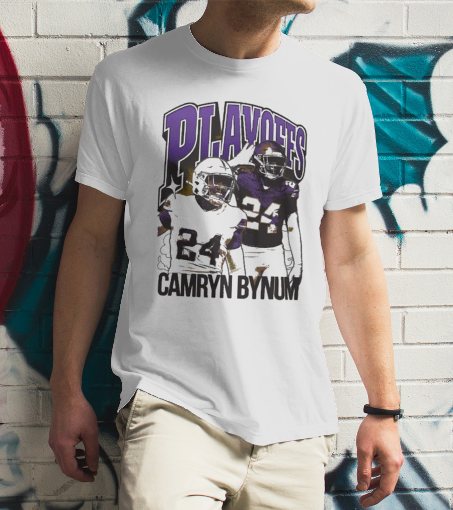 Camryn Bynum Playoffs Minnesota Vikings 24 NFL Vintage T-Shirt