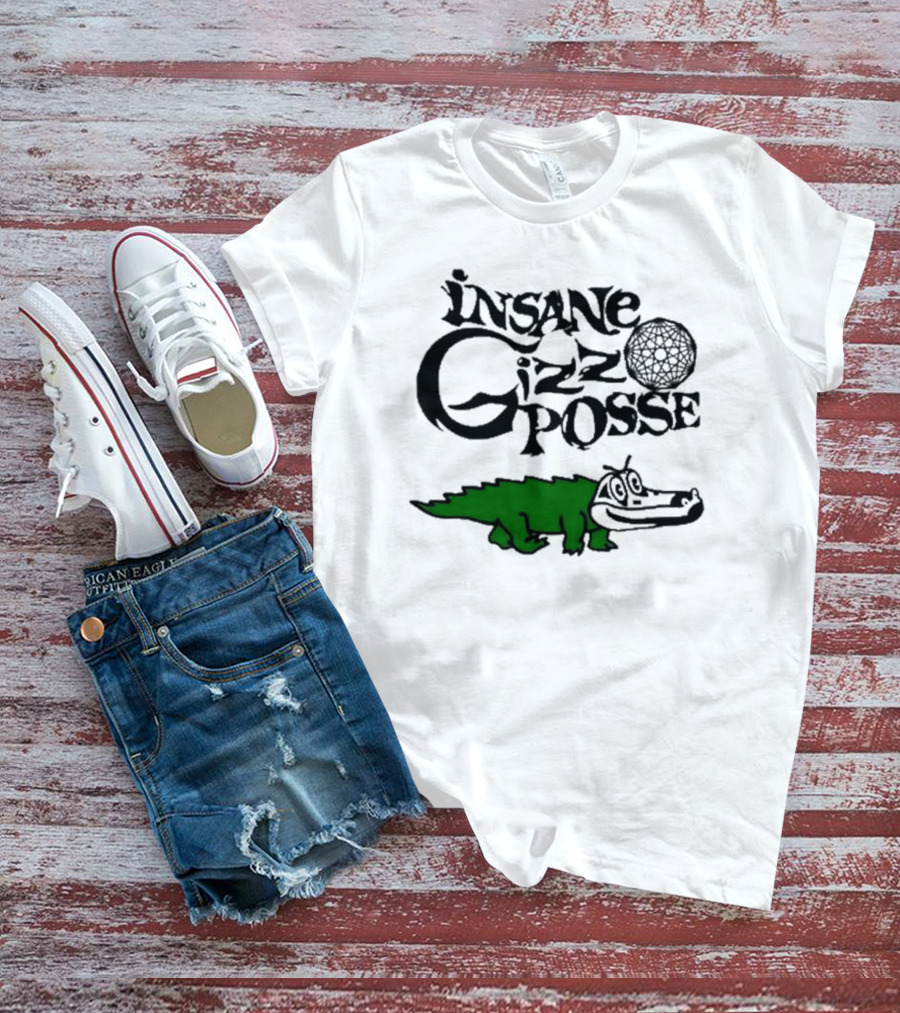 Insane Gizz Posse Crocodile Cartoon Faygo Creme Soda T-Shirt
