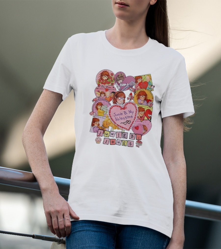 Junie B Jones My Valentine Love Hearts And Adventures T-Shirt