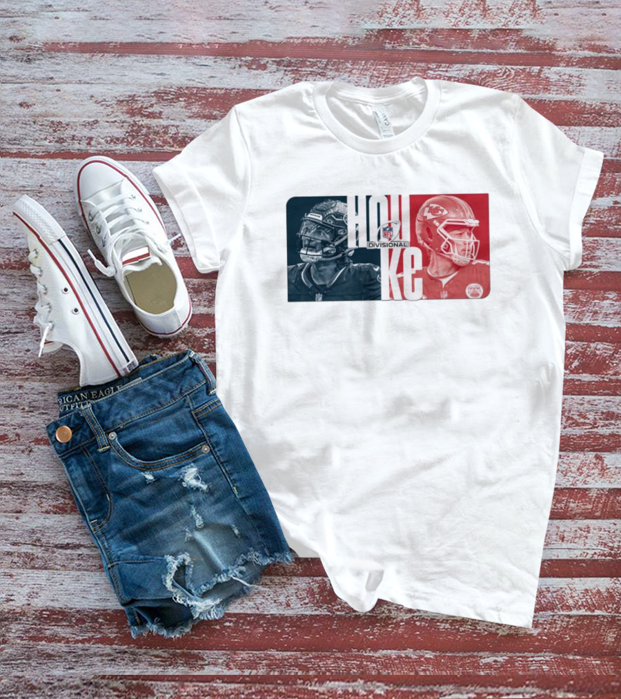NFL Divisional Round Kansas City Chiefs Vs. Houston Texans Matchup HOU KC T-Shirt