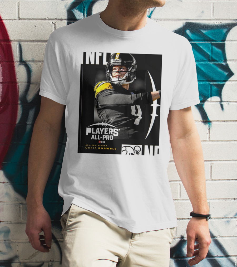 Pittsburgh Steelers NFLPA Players' All-Pro Kicker Chris Boswell T-Shirt
