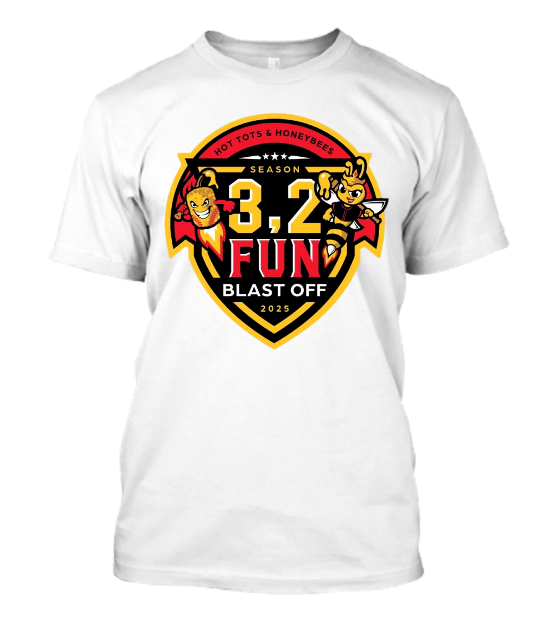 Hot Tots And Honeybees Season 3,2 Fun Blast Off 2025 T-Shirt