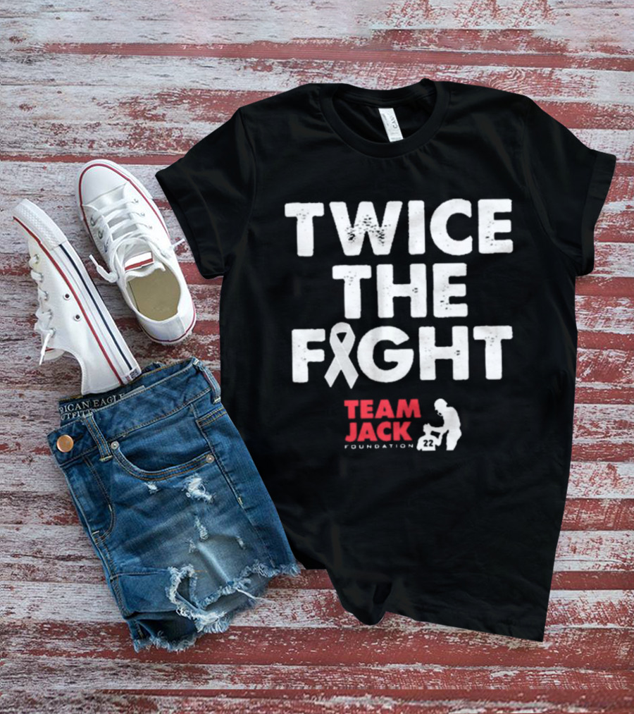 Twice The Fight Team Jack Foundation 22 Ribbon T-Shirt