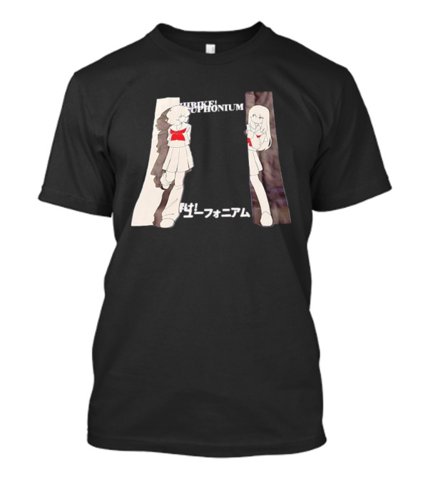 Hibike Euphonium Anime Schoolgirl Character With Japanese Text T-Shirt