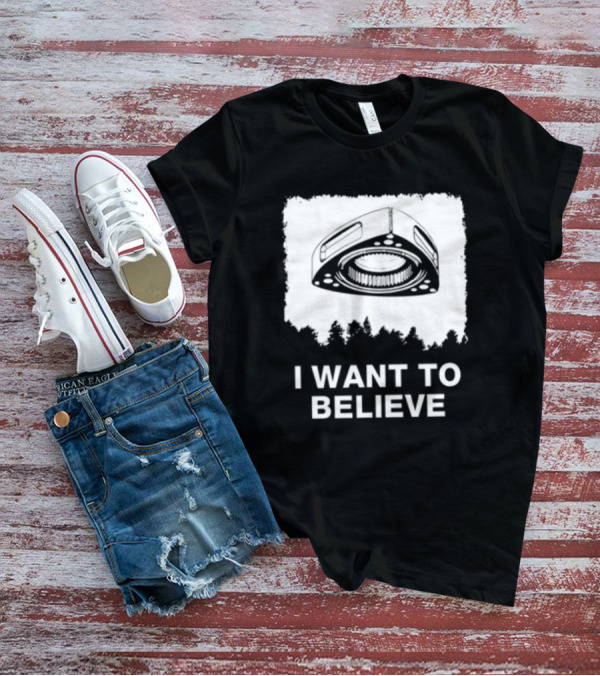 I Want To Believe Wankel Rotary Piston Engine UFO Theme T-Shirt