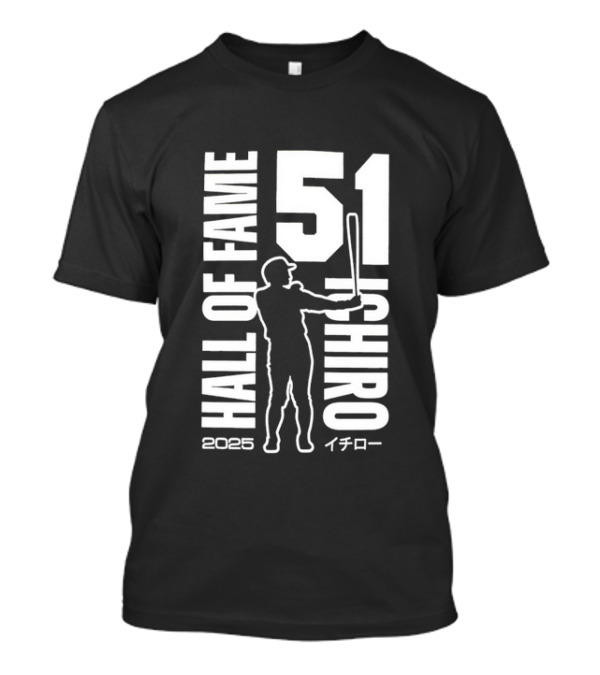 Ichiro Suzuki 51 Hall Of Fame 2025 Baseball Mariners T-Shirt