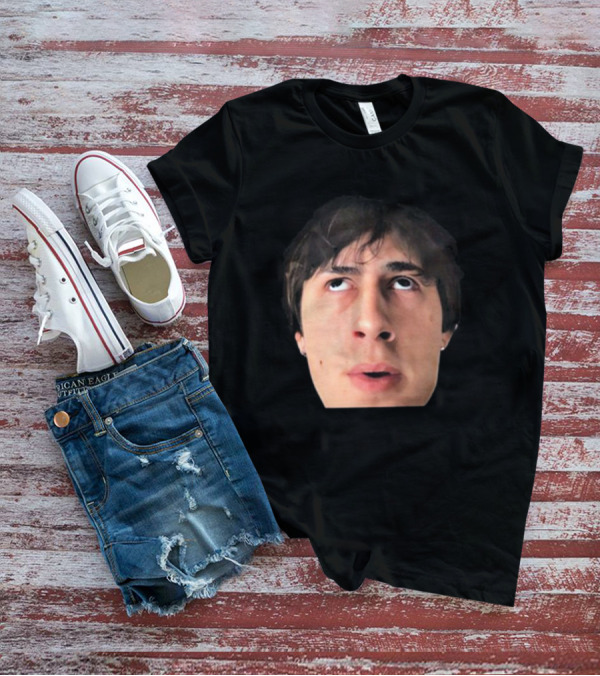 ``` James Clark Looking Up Expression Face ``` T-Shirt