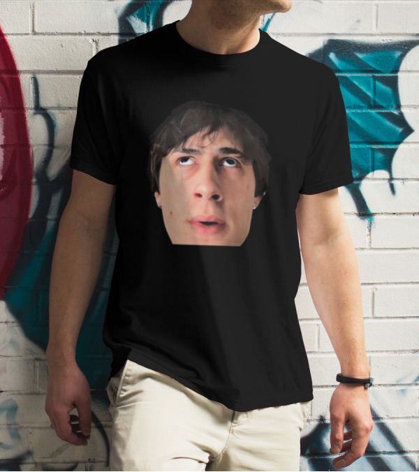 ``` James Clark Looking Up Expression Face ``` T-Shirt