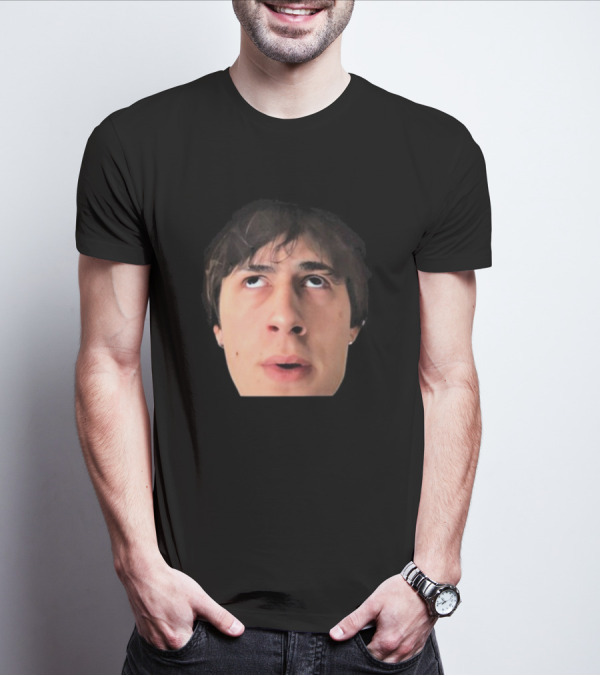 ``` James Clark Looking Up Expression Face ``` T-Shirt
