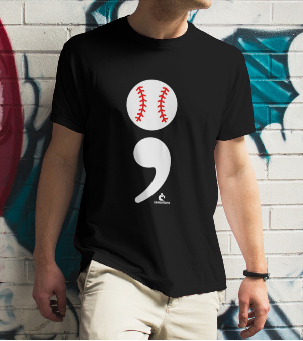 Jarren Duran The Game Isn’t Over Baseball Semicolon Symbol T-Shirt
