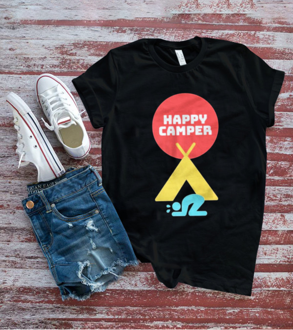 Jim Gaffigan Happy Camper Tent Emoji T-Shirt