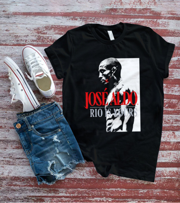 José Aldo Rio Is Yours Retro Black And White Profile T-Shirt