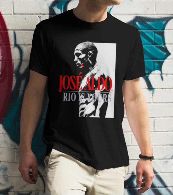 José Aldo Rio Is Yours Retro Black And White Profile T-Shirt