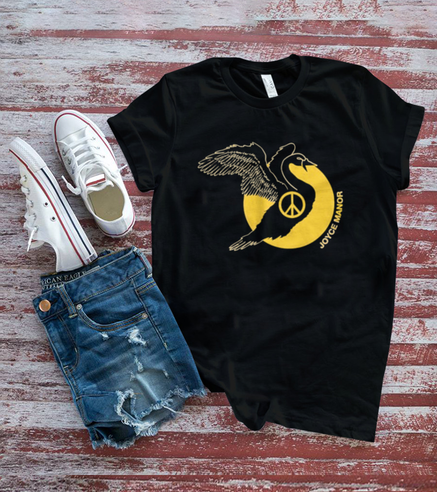 Joyce Manor Peace Swan With Peace Symbol Circle T-Shirt