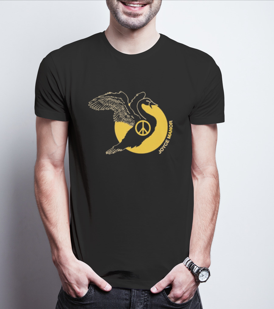 Joyce Manor Peace Swan With Peace Symbol Circle T-Shirt