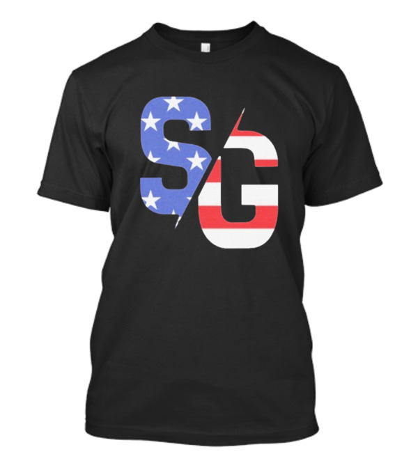 Justin Swanstrom Racing SG Stars Stripes Merica Flag T-Shirt