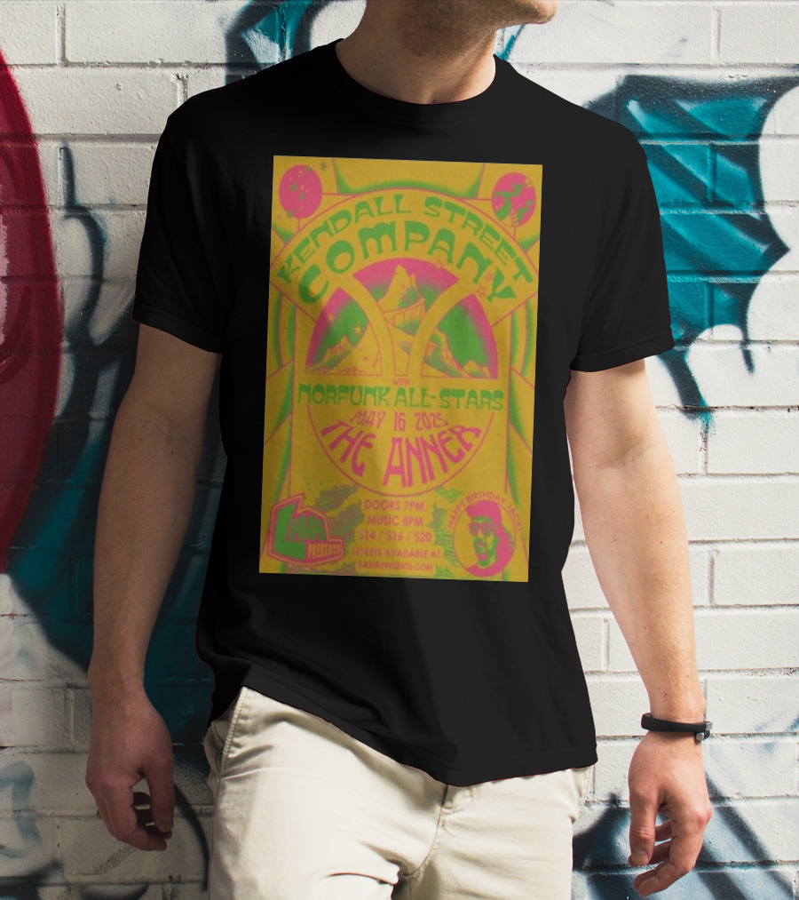 Kendall Street Company Norfunk All-Stars May 16 2025 The Annex Norfolk VA Lava Presents T-Shirt