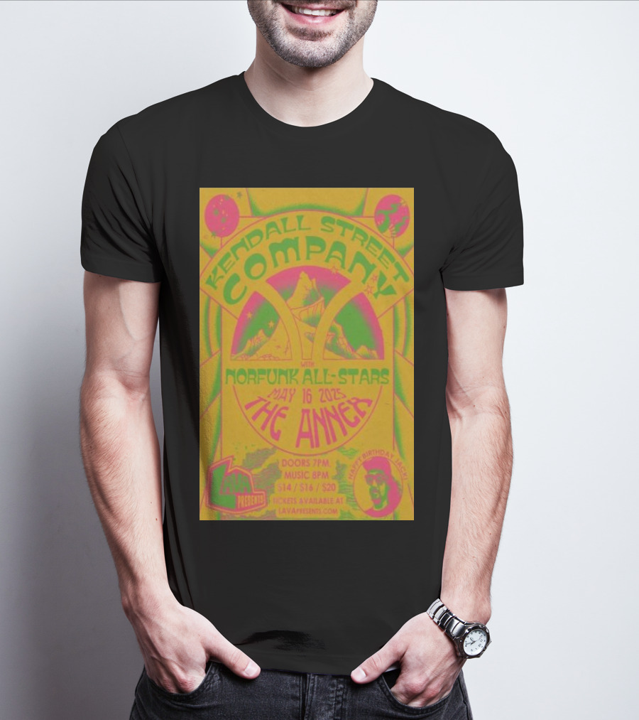 Kendall Street Company Norfunk All-Stars May 16 2025 The Annex Norfolk VA Lava Presents T-Shirt