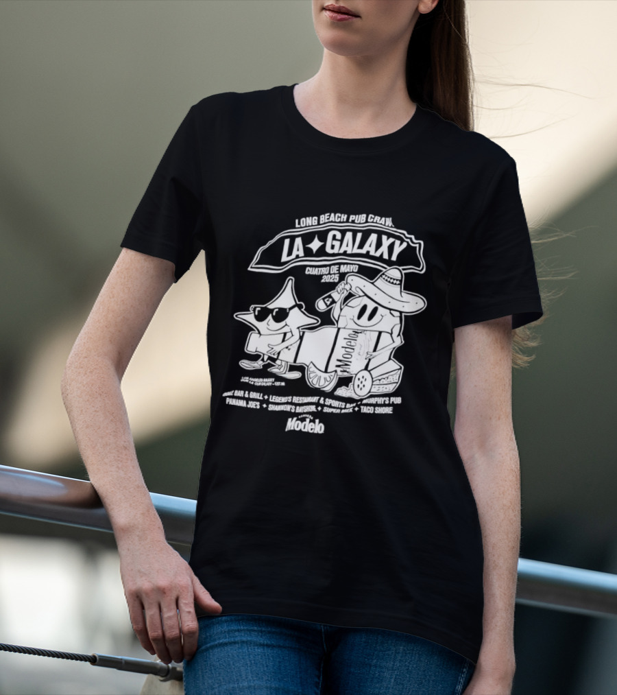 LA Galaxy Long Beach Pub Crawl Summer Vibe Festivities T-Shirt