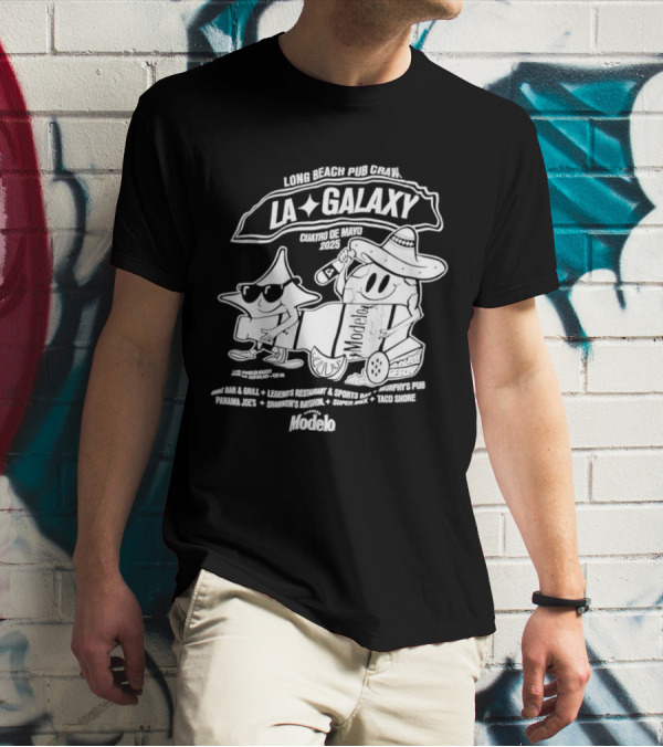 LA Galaxy Long Beach Pub Crawl Summer Vibe Festivities T-Shirt