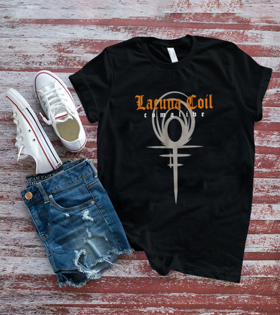 Lacuna Coil Comalive Milan Symbol Iconic Style T-Shirt