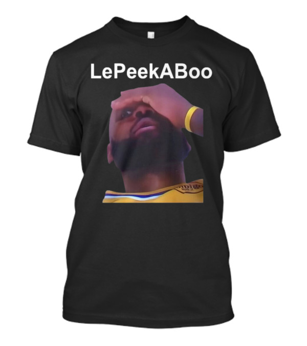 LeBron LePeekABoo Yellow Jersey Wristband T-Shirt