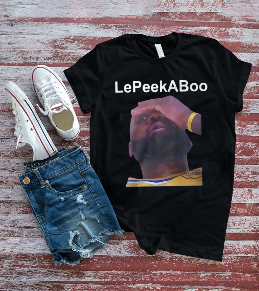 LeBron LePeekABoo Yellow Jersey Wristband T-Shirt